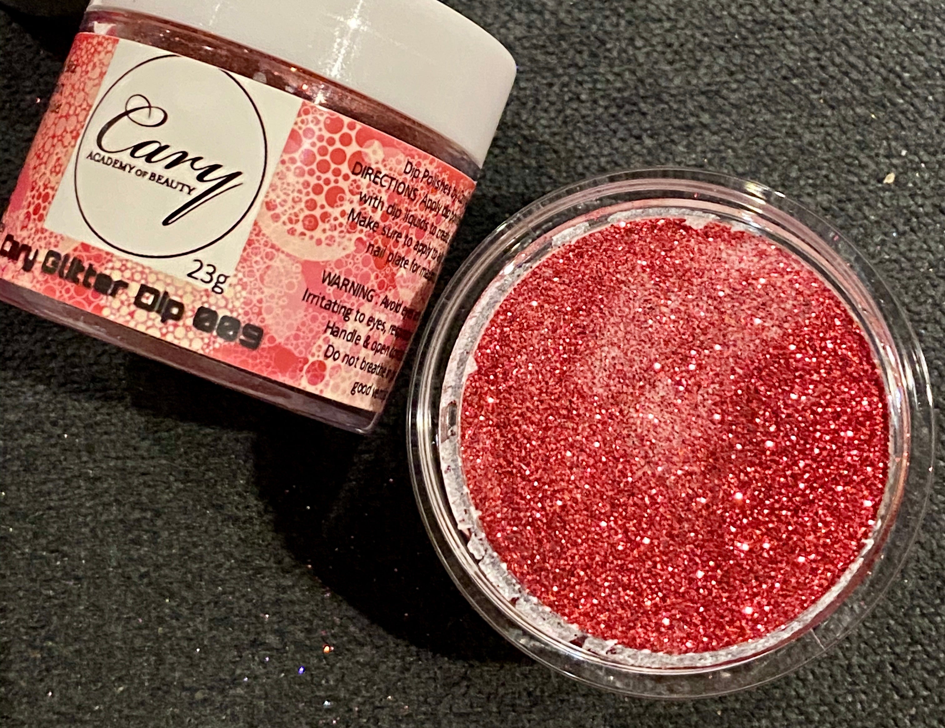 Cary Dip Powder Glitter Christmas Red #19 28g