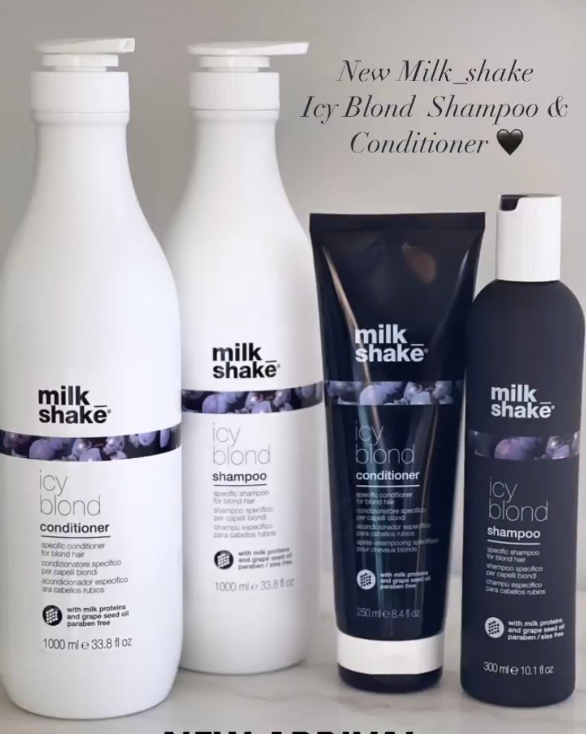 Milkshake Icy Blonde Shampoo (Various Sizes)