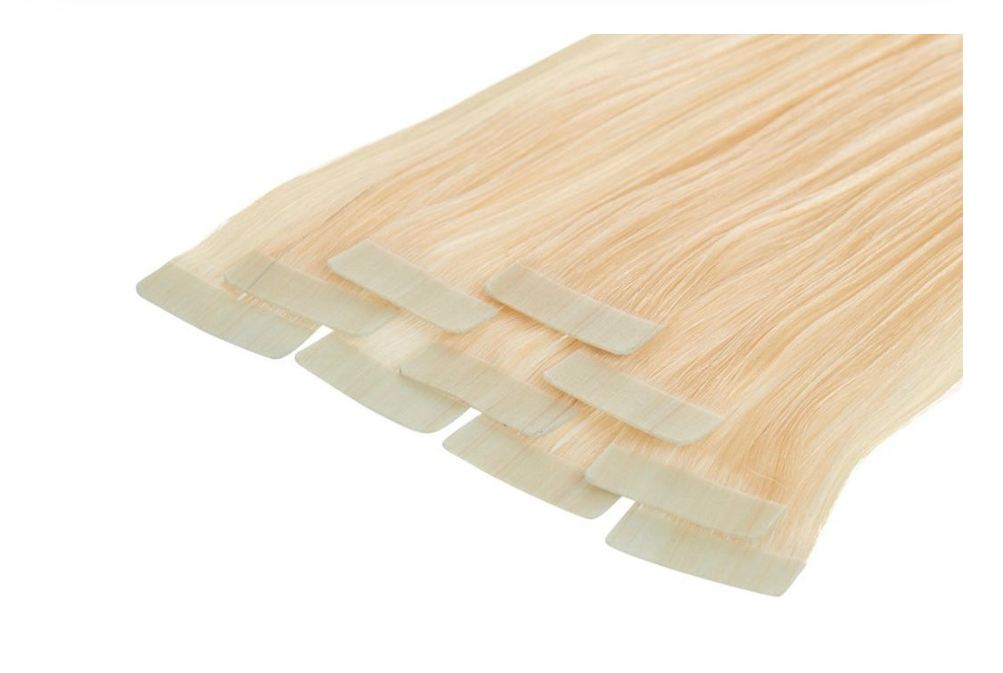 Hair Extensions Slimline Tapes colour 24/18 (light brown)