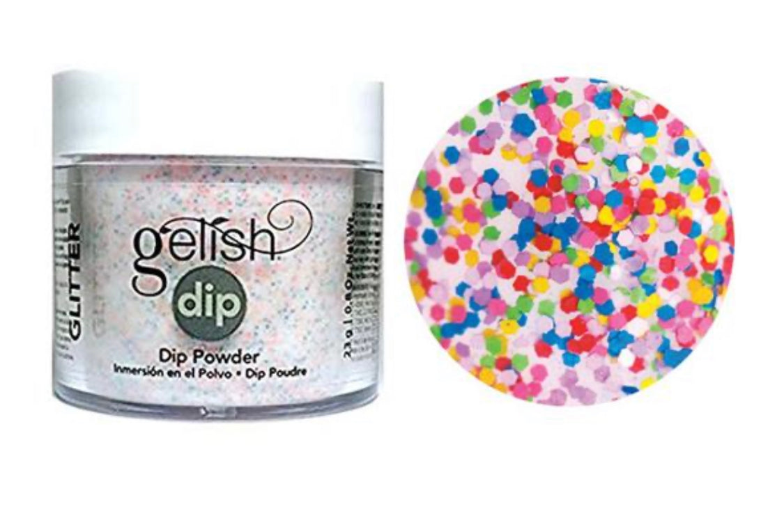 Gelish Dip Powder lots of dots