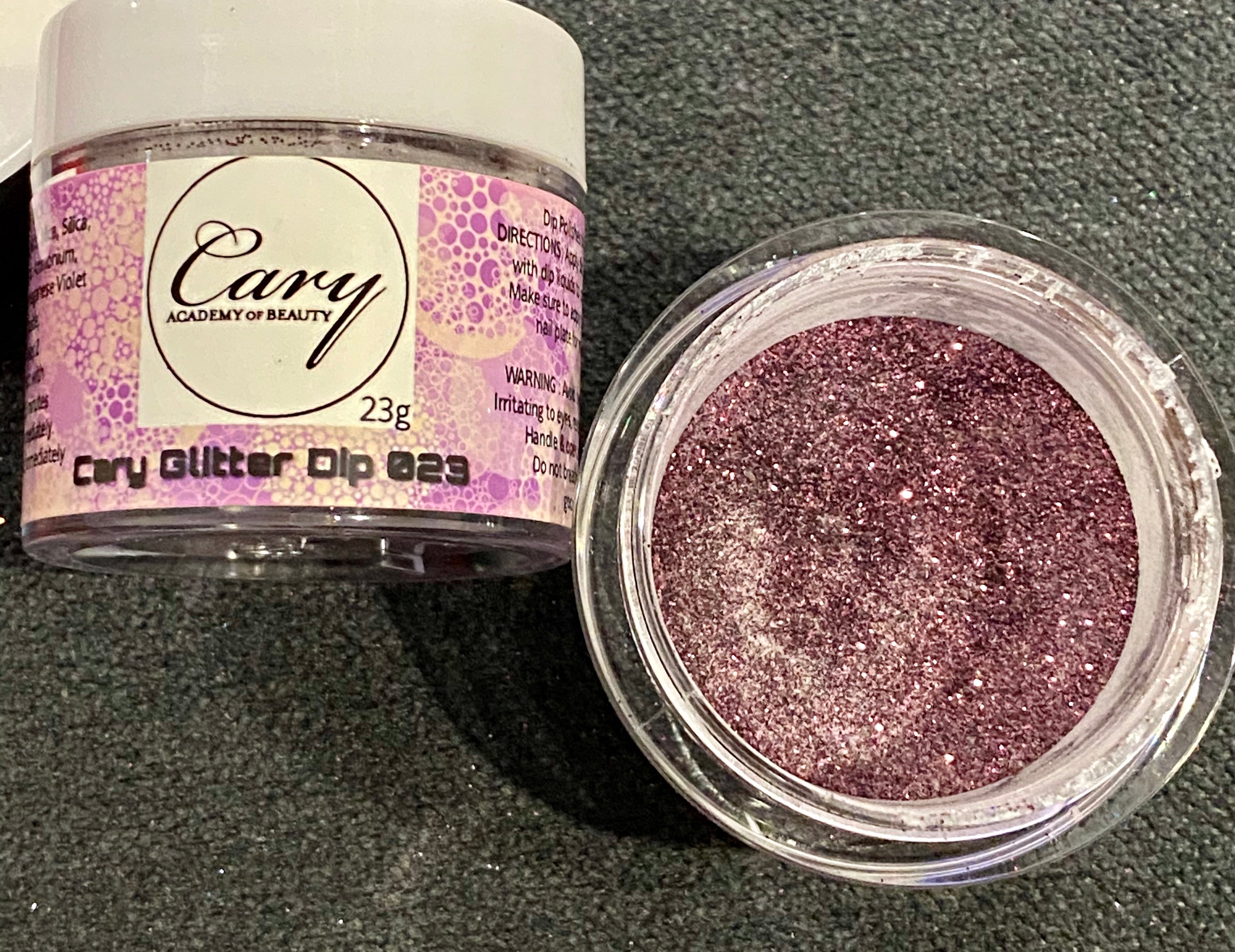 Cary Dip Powder Glitter Rose Gold #23 23g