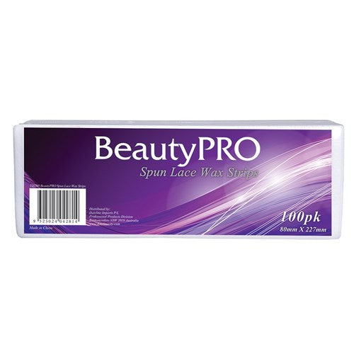 Beauty Pro Spun Lace Wax Strips (100) Pre-Cut