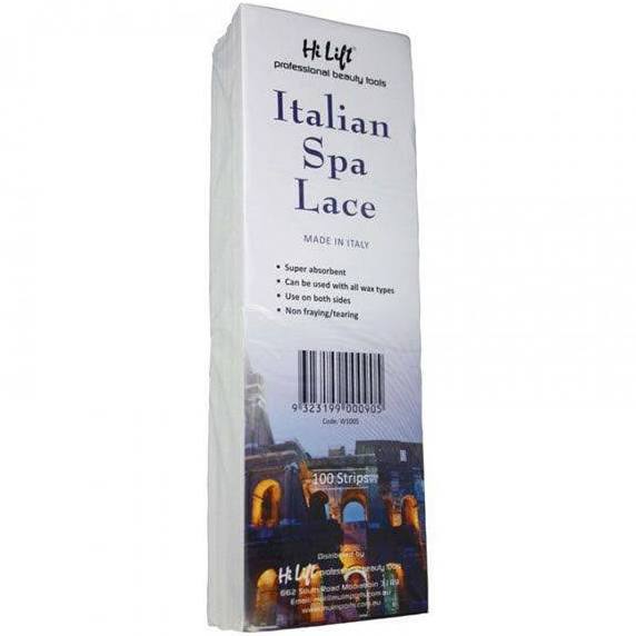 Hi Lift Italian Spun Lace Wax Strips 100 Pack