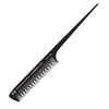 Hi Lift Carbon Ion Plastic Tail Teasing Comb No 26