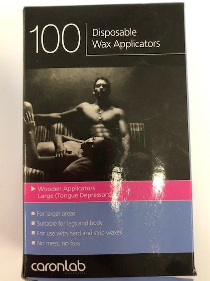 Caronlab 100 Disposable Wax Applicators (Tongue Depressors)