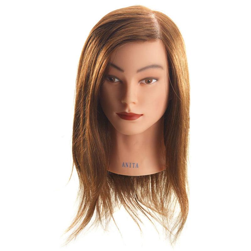 Hi Lift Mannequin Head Anita Long Brown 40 - 45cm