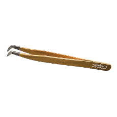 Elleebana L-Foot Eyelash Tweezer Volume Tweezer Gold